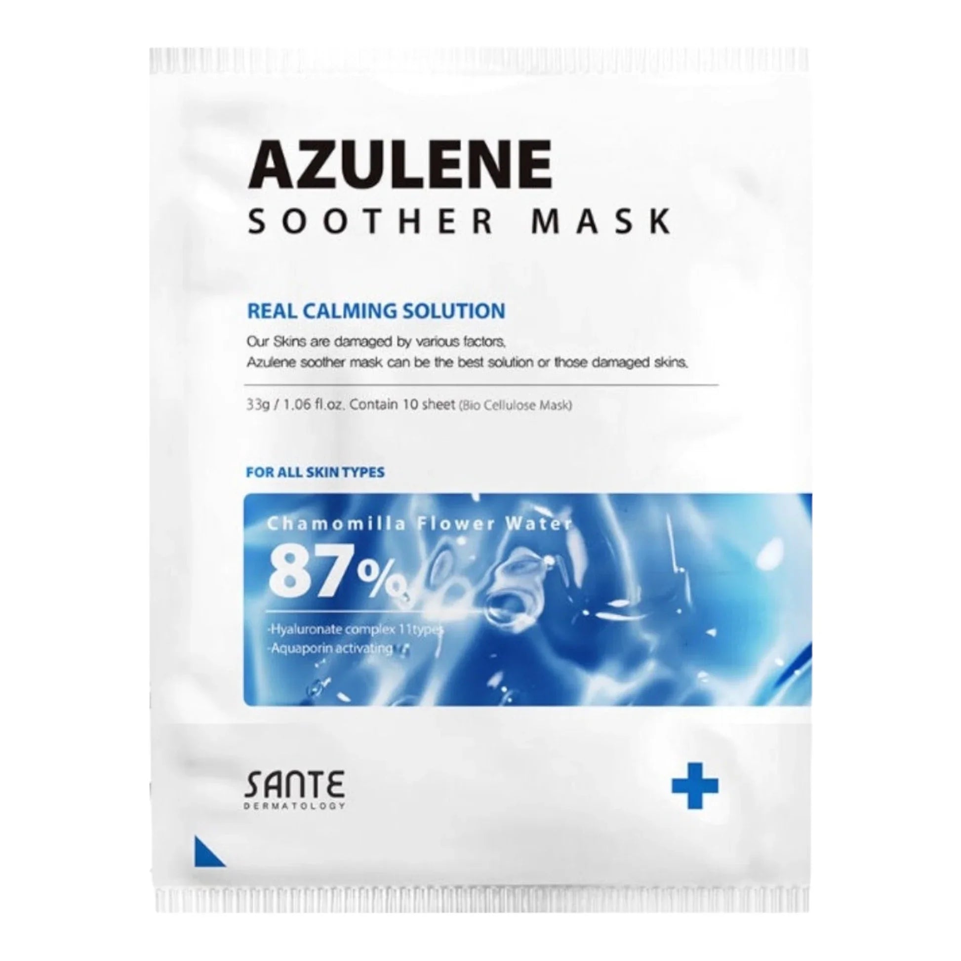 Dr.SANTE Dermatology Azulene Soother Mask 33g (10ks)