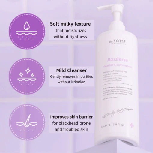 Dr.SANTE Dermatology Azulene Soother Cleansing Milk 200ml