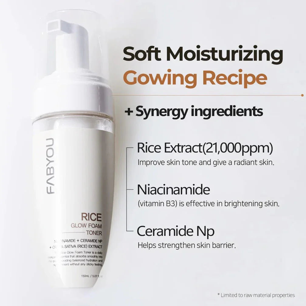 FABYOU Rice Glow Foam Toner 100ml