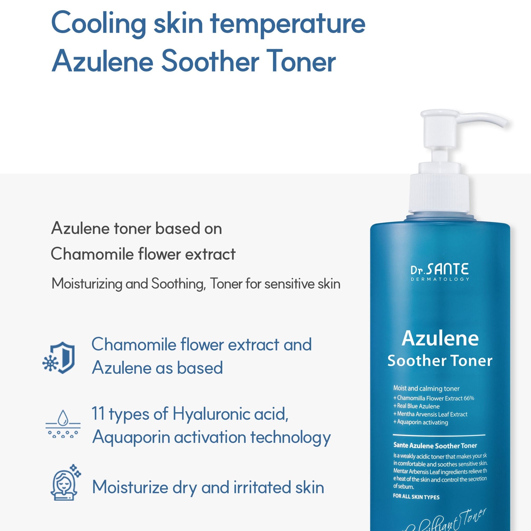 Dr.SANTE Dermatology Azulene Soother Toner 200ml