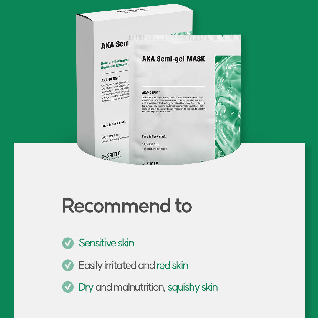 Dr.SANTE Dermatology Artemisia AKA Semi-gel Mask 1 box (30g x 5ks)