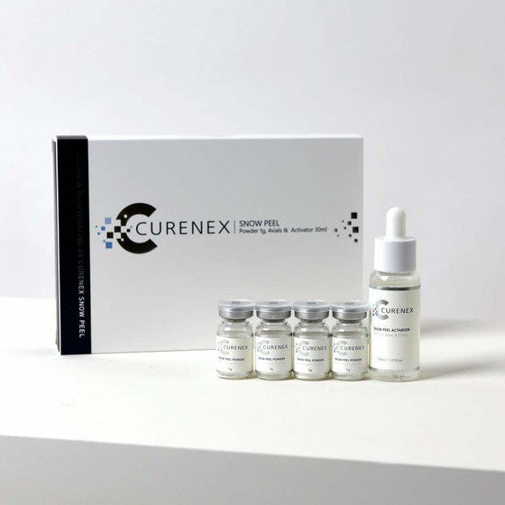 Curenex Snow Peel Powder 1g x 4ks + Activator 30ml - Biostimulační spikulový peeling