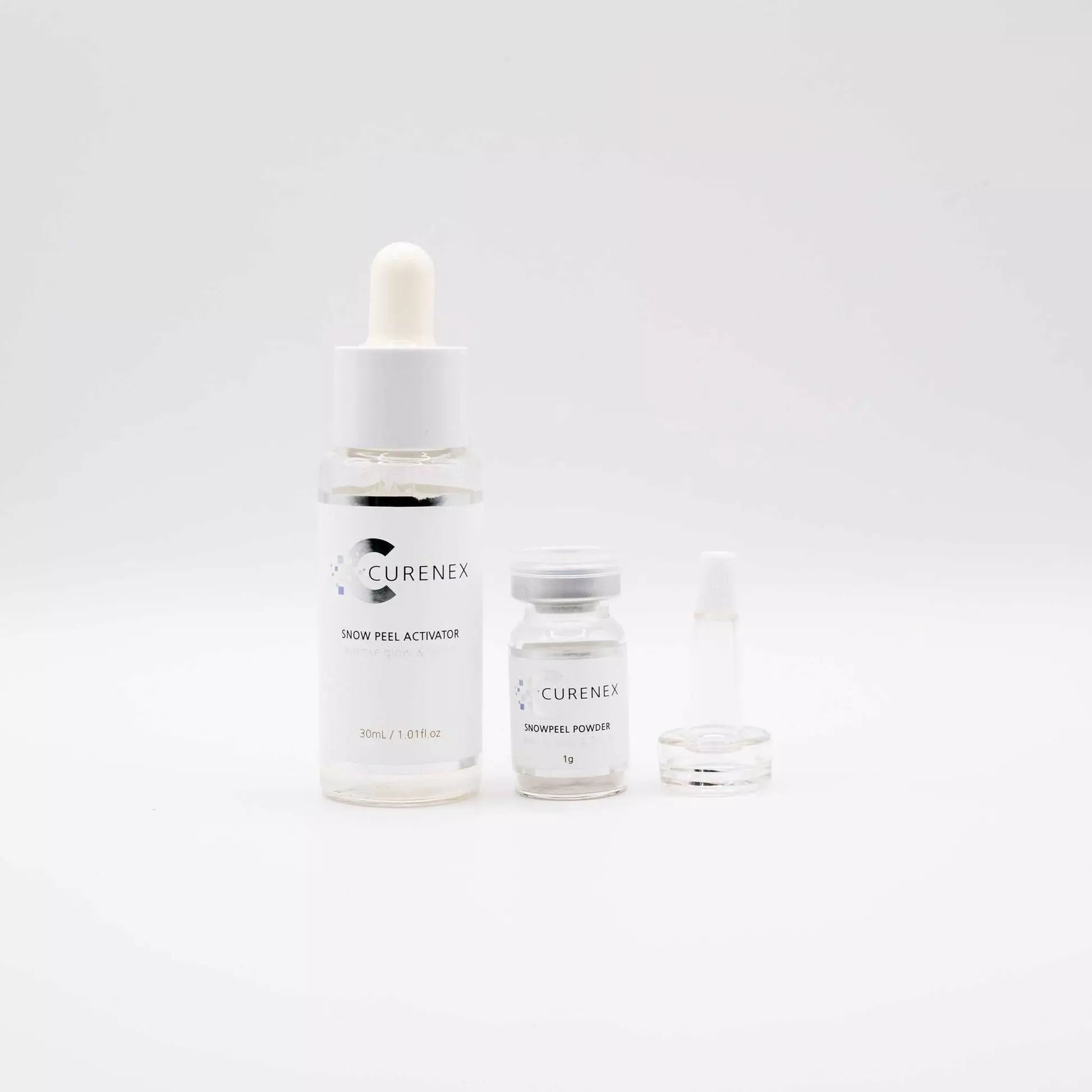 Curenex Snow Peel Powder 1g x 4ks + Activator 30ml - Biostimulační spikulový peeling