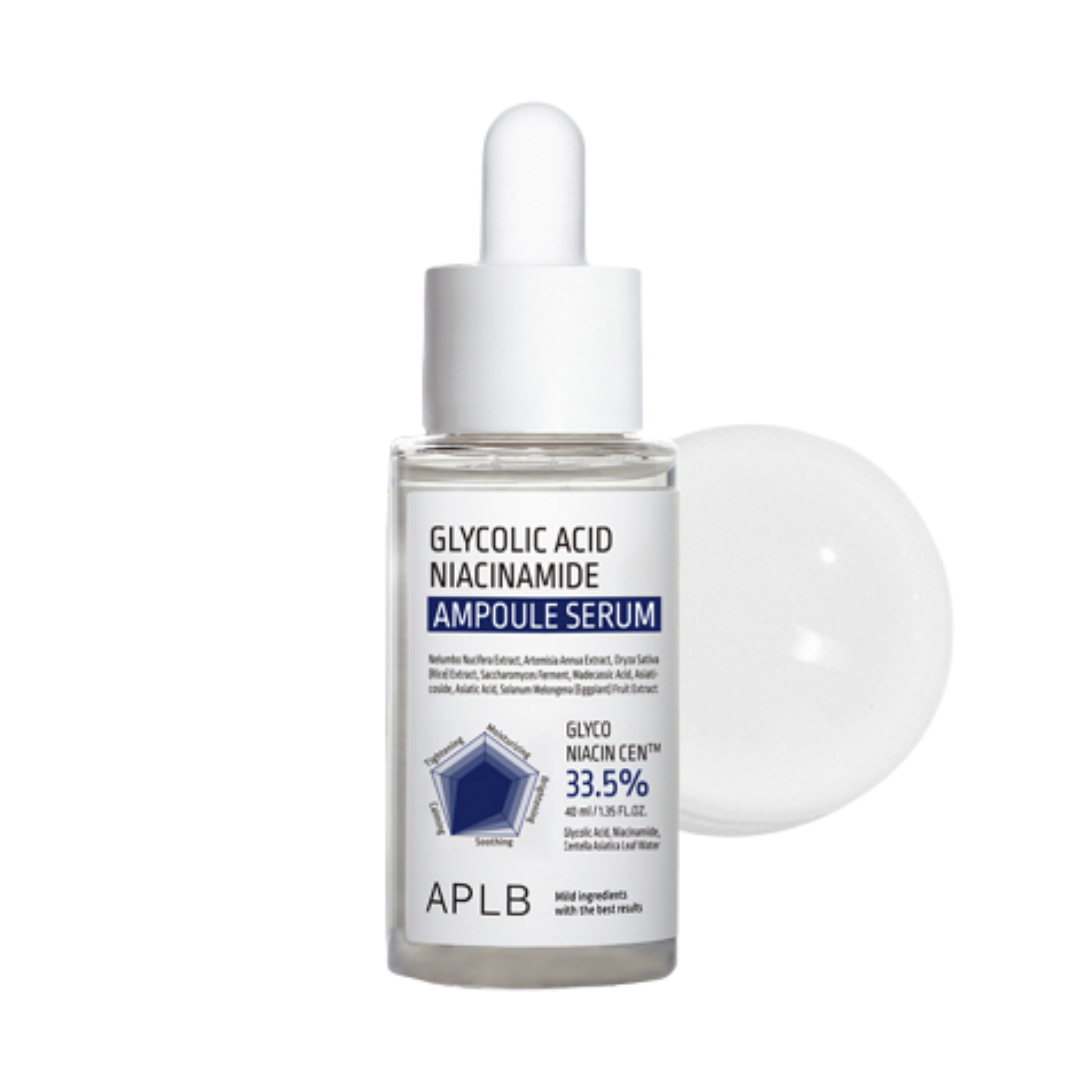 APLB Glycolid Acid Niacinamide Ampoule Serum 40ml - peelingové sérum